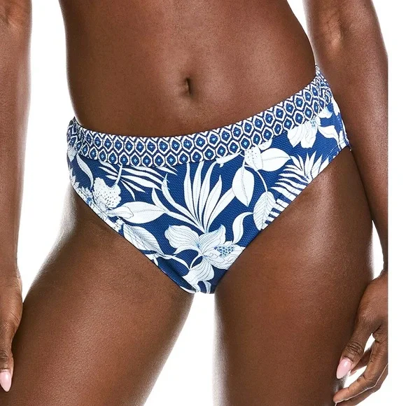 Tommy Bahama Island Cays Blooms High-Waist Bikini Bottoms - Picture 4 of 15